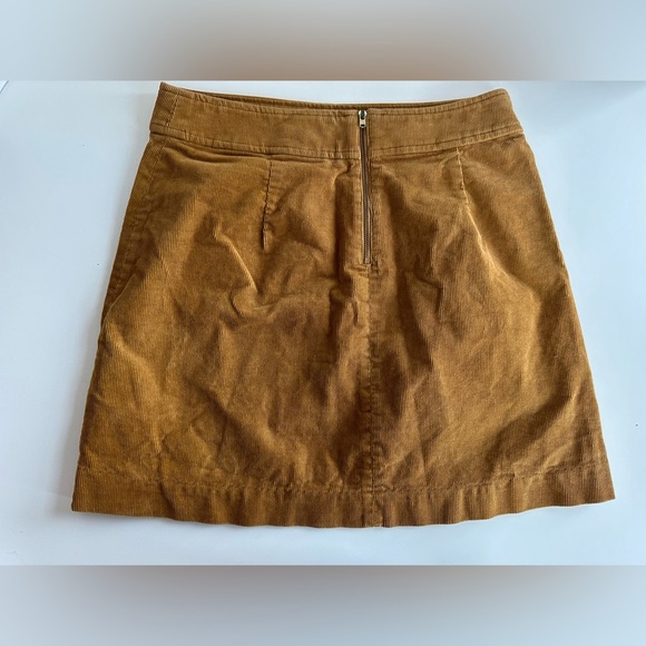 J CREW MERCANTILE MUSTARD CORDUROY SKIRT - Picture 3 of 3